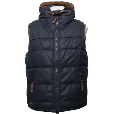 Outer vest (Gray, Brown) from Naketano Cotton, Polyamide, Polyester