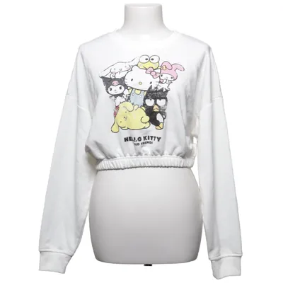 Sweatshirt (Wit) van Sanrio Katoen, Polyester