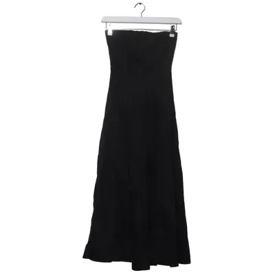 Robe longue (Noir) de Sézane Élasthane, Lin, Viscose