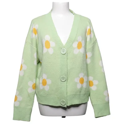 Cardigan (Vert, Jaune, Blanc) de Shein Acrylique