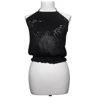Halter neck top (Black) from Riley Woman Polyester, Viscose