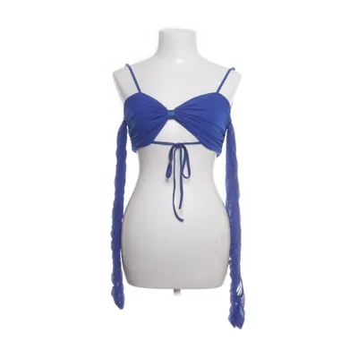 Crop top (Blauw) van Shein X Elastaan, Nylon