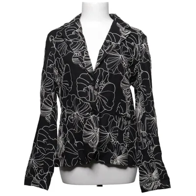 Blazer (Black, White) from Menu Linen, Viscose