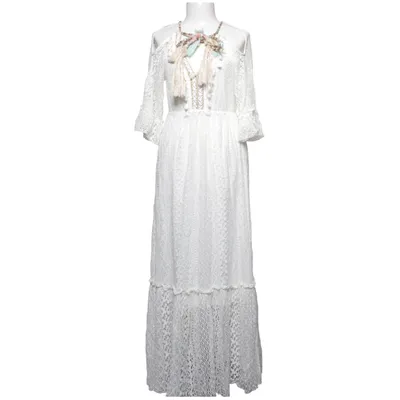 Maxi dress (White) from Azara Polyester