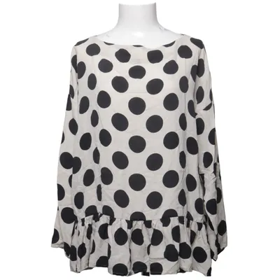 Bluse (Beige, Sort) fra Kokoon Silke