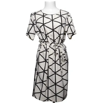 Jurk (Zwart, Wit) van Drys Polyester