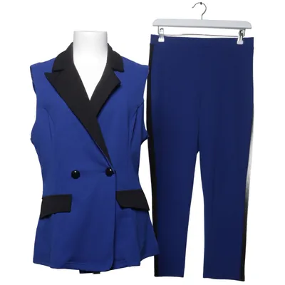 Kostym (Blå, Svart) från Shein Elastan, Polyester