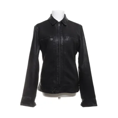 Leather jacket (Black) from Allsaints Cotton, Polyester, Leather, Viscose