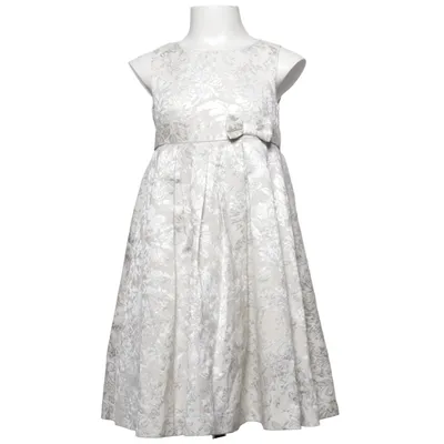 Dress (White, Silver) from Kids by Lindex Cotton, Polyamide, Polyester