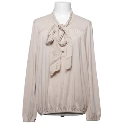 Strikblouse (Beige) van Enjoy Katoen, Polyester