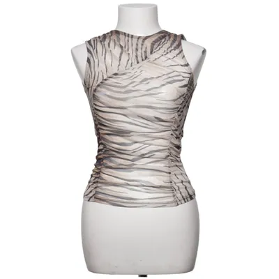 Top (Beige, Black, Multicolored) from Collusion Elastane, Polyester