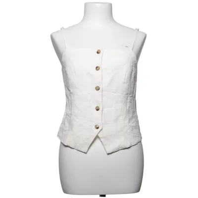 Gilet (Wit) van Selected Femme Linnen, Organisch katoen, Viscose
