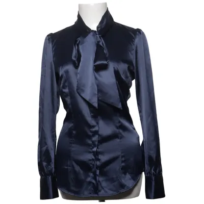 Blouse lavallière (Bleu) de Hawes & Curtis Élasthane, Polyester