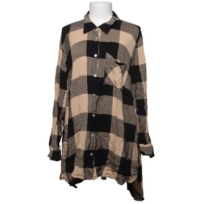 Flanellhemd (Schwarz, Beige) von Angel of Style Viskose