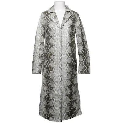 Coat (Gray) from Topshop Polyester, Polyurethane, Viscose