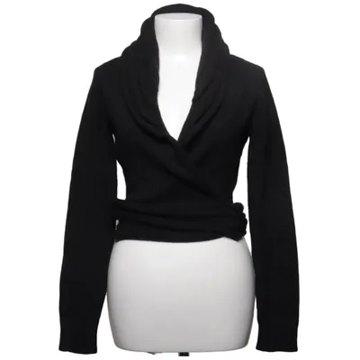 Cardigan cache-cœur (Noir) de European Culture Acrylique, Mohair, Laine
