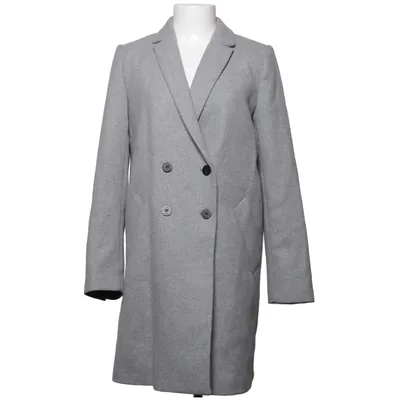 Coat (Gray) from Trf Outerwear Polyester, Wool