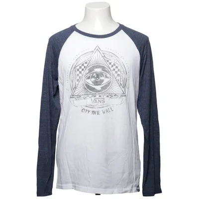 Maillot de baseball (Blanc, Bleu) de Vans Coton, Polyester, Viscose