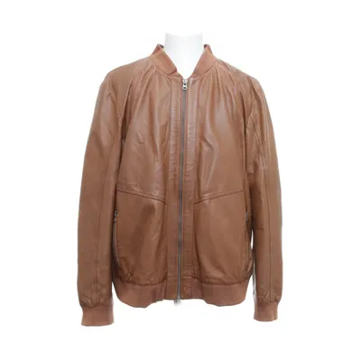 Läderjacka (Brun) från JCC Collection Bomull, Polyester, Skinn