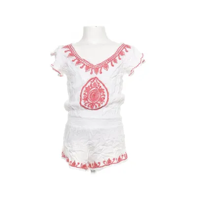 Barboteuse (Blanc, Rouge) de KiWi Saint-Tropez Viscose