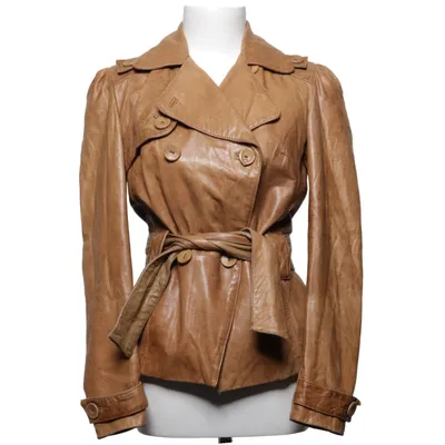 Läderjacka (Brun) från Oasis Skinn, Polyester