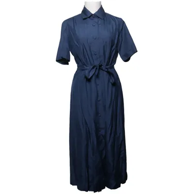Robe chemise (Bleu) de Peony Brand Soie