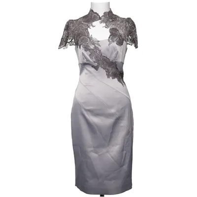 Cocktailklänning (Grå) från Karen Millen Elastan, Polyester, Silke