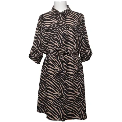 Blusenkleid (Beige, Schwarz) von Millenium Elasthan, Polyester