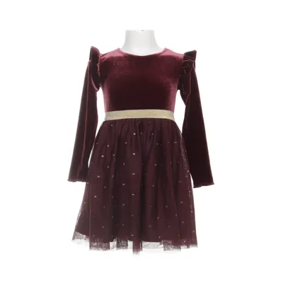 Brudnäbbsklänning (Röd, Guldfärgad) från Cubus Elastan, Återvunnen polyester