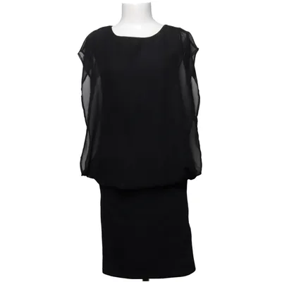 Dress (Black) from Shann by Pola Elastane, Polyester, Viscose