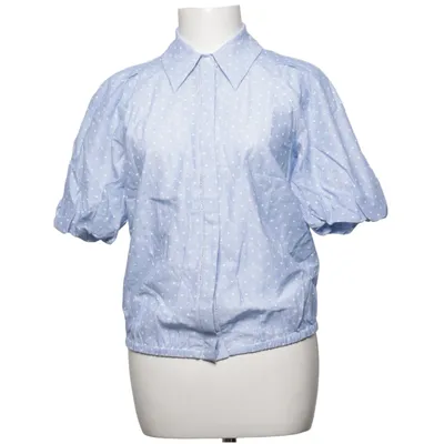 Chemise à manches courtes (Bleu, Blanc) de Mint Velvet Coton