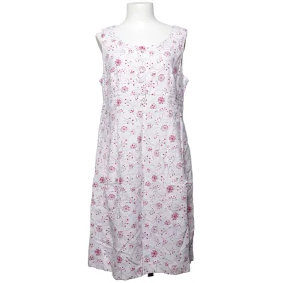 Dress (White, Pink) from Peppercorn Linen, Polyester, Viscose