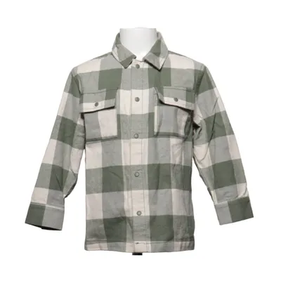 Flannel shirt (Green, White) from Lindex Kids Cotton