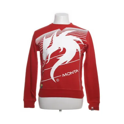 Collegetröja (Röd, Vit) från Monta Bomull, Polyester