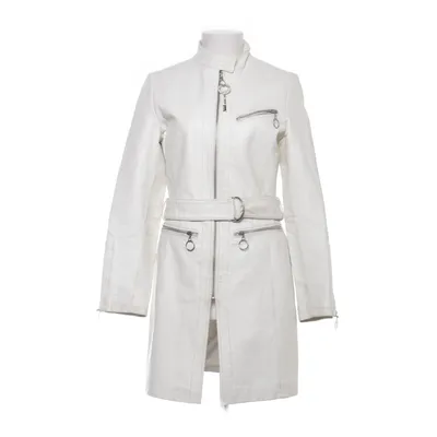 Läderkappa (Vit) från U-Turn Skinn, Polyester