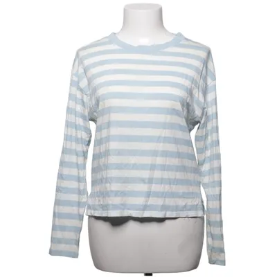 Long sleeve T-shirt (Blue, White) from Monki Cotton, Modal