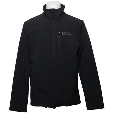 Softshelljakke (Sort) fra Jack Wolfskin Elastan, Polyester