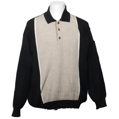 Pull-over (Noir, Beige) de King Acrylique, Laine