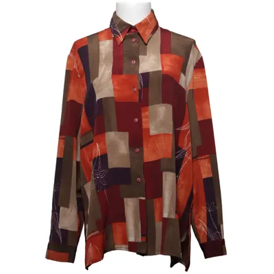 Skjorte (Rød, Brun, Flerfarvet) fra Canda C&A Polyester