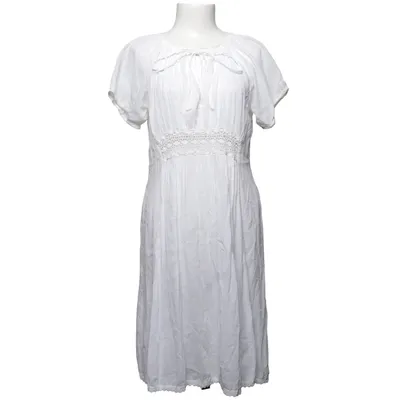 Dress (White) from TurQuoise Cotton