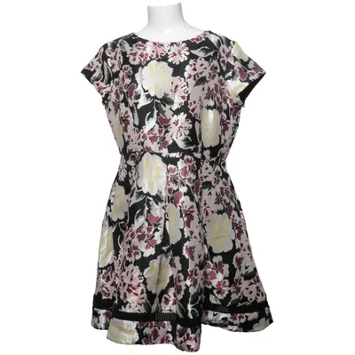 Dress (Black, Multicolored) from French Connection Acetate, Polyester