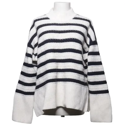 Pull-over (Blanc, Noir) de Samsøe & Samsøe Coton biologique, Laine
