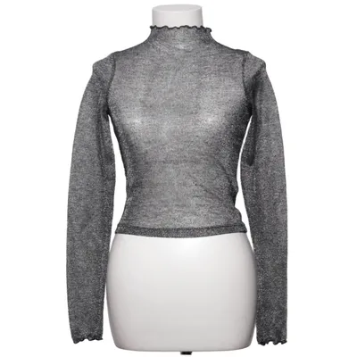 Top (Grå, Sølv) fra Chloé B x NA-KD Metallfiber, Polyester, Viscose