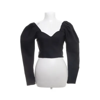 Crop top (Zwart) van H&M Trend Katoen, Elastaan, Polyamide, Viscose