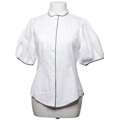 Chemise à manches courtes (Blanc, Noir) de Paul Smith Coton, Élasthane