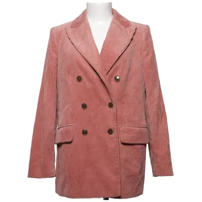 Blazer (Rose) de Mango Premium Coton, Polyester, Viscose