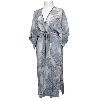 Kimono (Blue, White) Silk