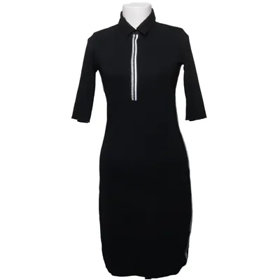 Polo dress (Black, White) from Sani Blu Elastane, Polyamide