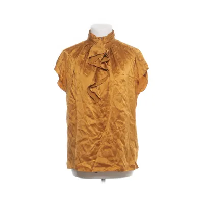 Knytblus (Gul) från Massimo Dutti Woman Silke