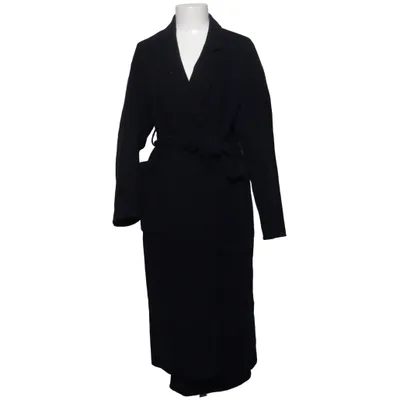 Coat (Black) from Zara Polyester, Wool